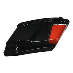 HR3 Sunset Orange / Sunset Black Fade CVO Stretched Saddlebags For 14-23 Harley Touring