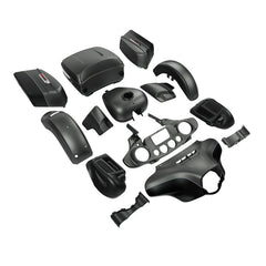 HR3 Charcoal Denim / Black Denim Complete Body Fairing Kit For Harley Ultra Limited FLHTK 14-23