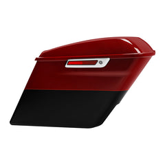 HR3 Billiard Red / Vivid Black 5" Stretched Extended Saddlebags For Harley Touring 2014-2023