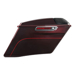 HR3 Mysterious Red Sunglo CVO Stretched Saddlebags with Speaker Lids For 14-23 Harley Touring