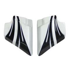 HR3 White Amethyst With Black Licorice Flames Side Covers 2016 CVO STREET GLIDE (FLHXSE )