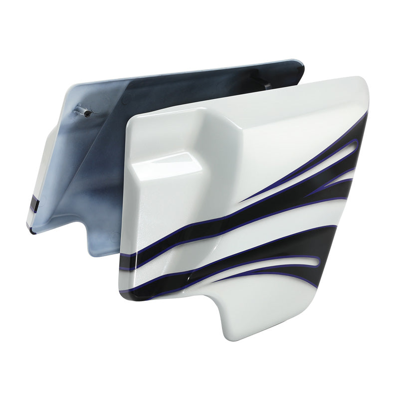 HR3 White Amethyst With Black Licorice Flames Side Covers 2016 CVO STREET GLIDE (FLHXSE )