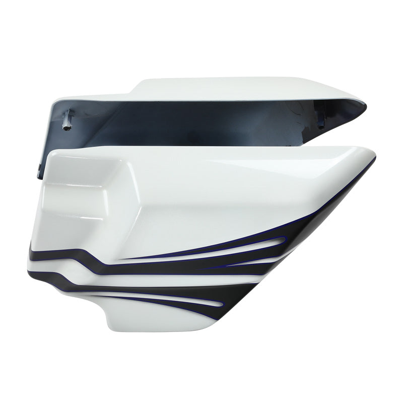 HR3 White Amethyst With Black Licorice Flames Side Covers 2016 CVO STREET GLIDE (FLHXSE )