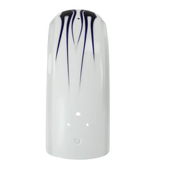HR3 White Amethyst With Black Licorice Flames Motorcycle Mudguard CVO STYLE REAR FENDER FOR Harley Touring 2014-2023