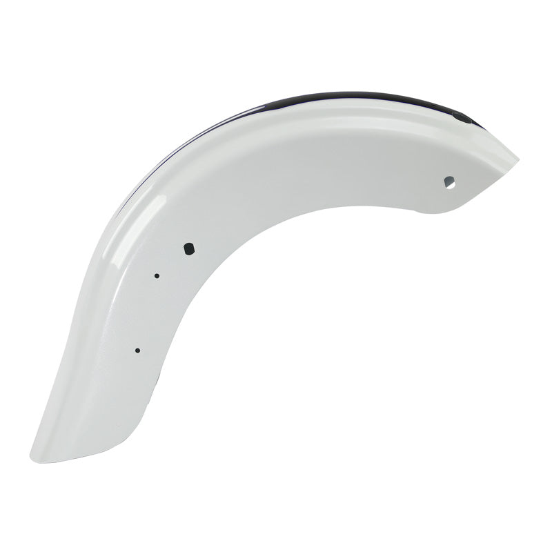 HR3 White Amethyst With Black Licorice Flames Motorcycle Mudguard CVO STYLE REAR FENDER FOR Harley Touring 2014-2023