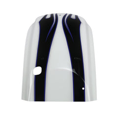 HR3 White Amethyst With Black Licorice Flames Motorcycle Mudguard CVO STYLE REAR FENDER FOR Harley Touring 2014-2023