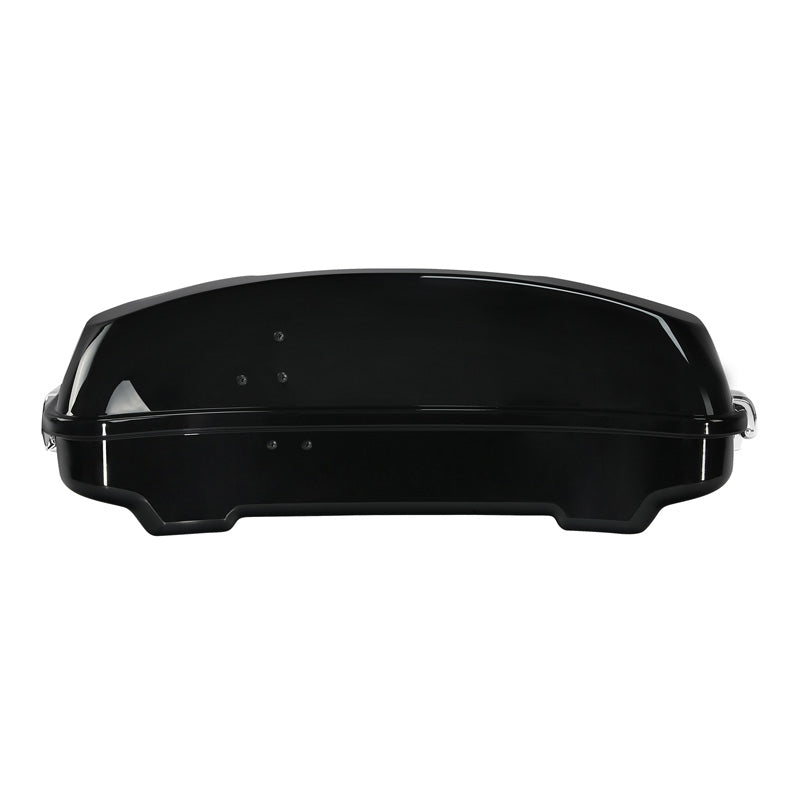 HR3 White Amethyst With Black Licorice Flames 5.5" Razor Style Touring Trunk Luggage For 14-24 Touring