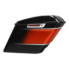 HR3 Sunset Orange / Sunset Black Fade 5" Stretched Extended Saddlebags For Harley Touring 2014-2023