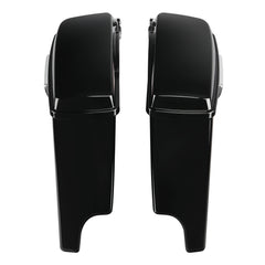 HR3 Sunset Orange / Sunset Black Fade 5" Stretched Extended Saddlebags For Harley Touring 2014-2023