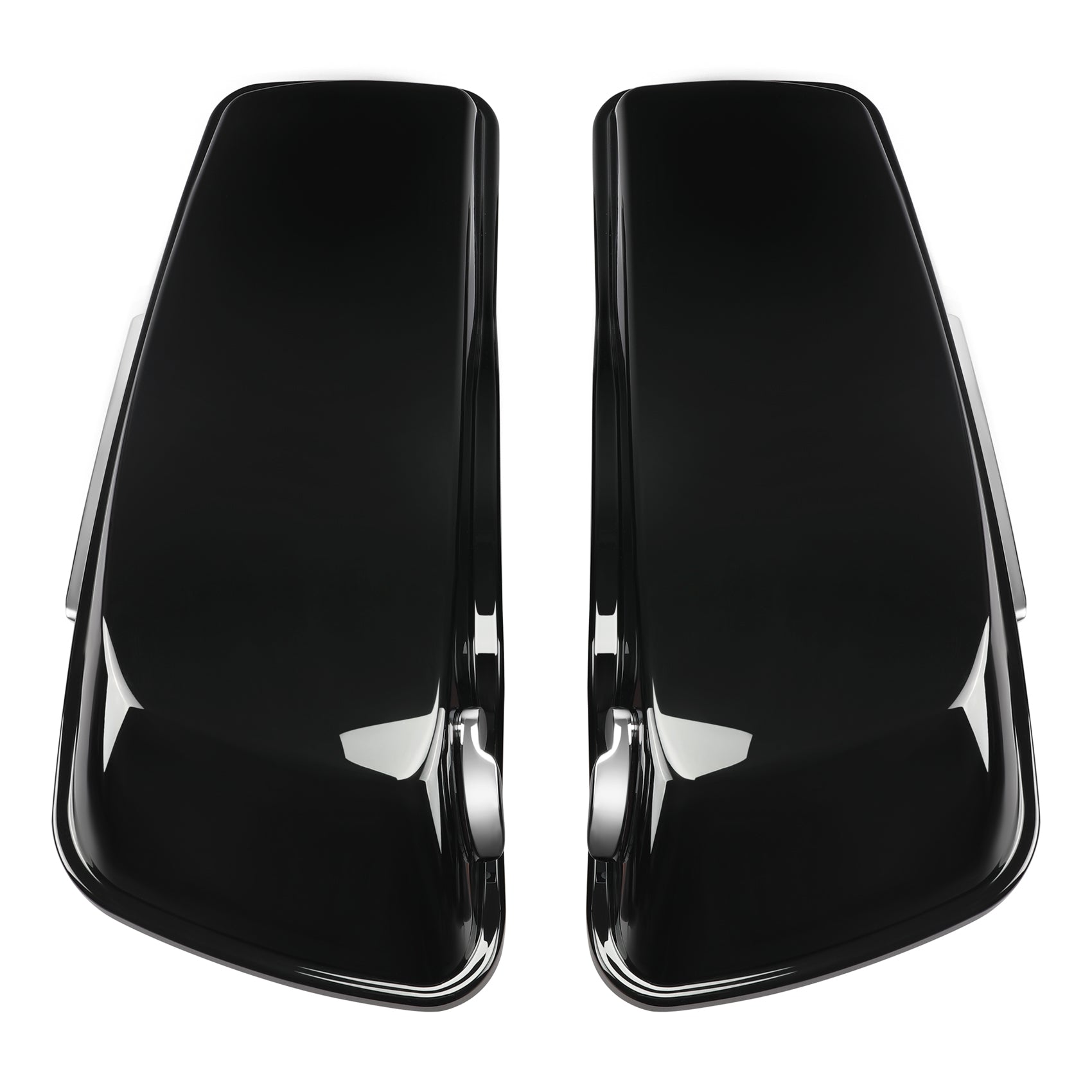 HR3 Sunset Orange / Sunset Black Fade 5" Stretched Extended Saddlebags For Harley Touring 2014-2023
