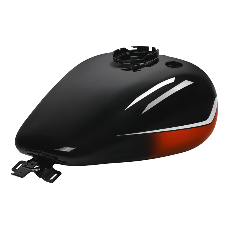 HR3 Sunset Orange / Sunset Black Fade CVO Fuel Gas Tank For 2008-2023 Harley Touring CVO Models