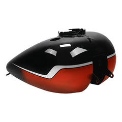 HR3 Sunset Orange / Sunset Black Fade CVO Fuel Gas Tank For 2008-2023 Harley Touring CVO Models