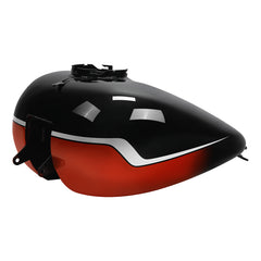 HR3 Sunset Orange / Sunset Black Fade CVO Fuel Gas Tank For 2008-2023 Harley Touring CVO Models