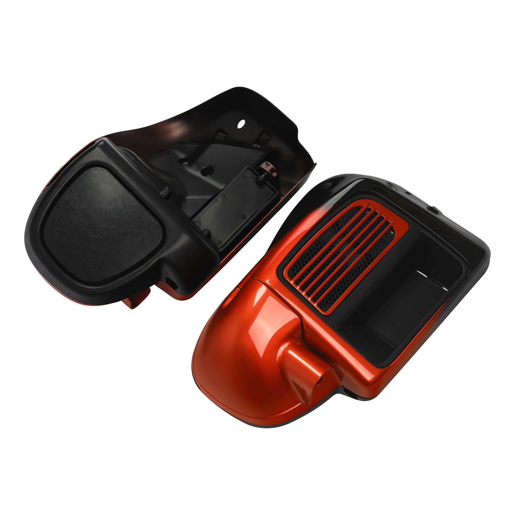 HR3 Sunset Orange / Sunset Black Fade Vented Lower Fairing Kit FOR Harley Touring Models 2014-2023 (Fits water cooled models)