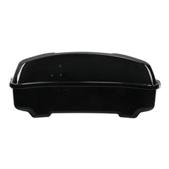 HR3 White Amethyst With Black Licorice Flames 10.7" Chopped Style Touring Trunk Luggage For 14-24 Harley Touring