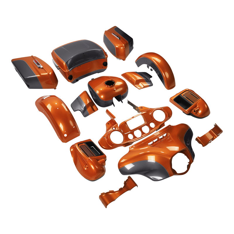 HR3 Amber Whiskey / Charcoal Pearl Complete Body Fairing Kit For Harley Ultra Limited FLHTK 14-23