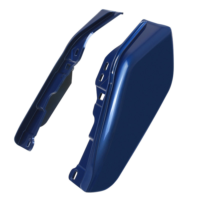HR3 Superior Blue Mid-Frame Air Deflectors For Harley Touring and Trike Models 09-24