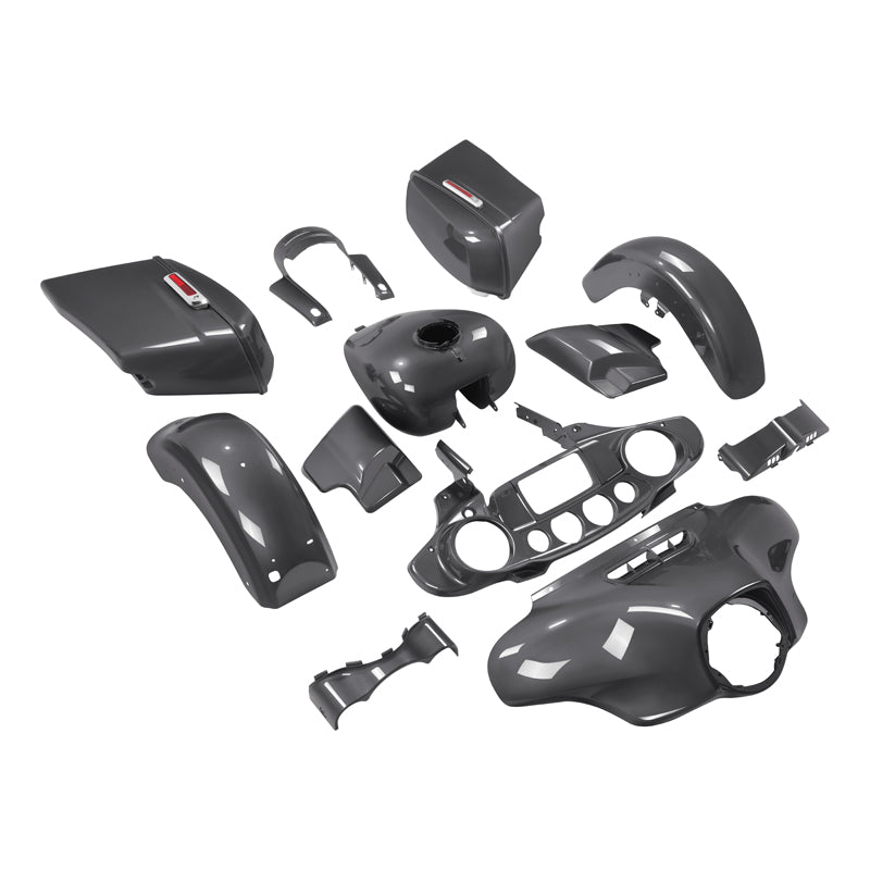 HR3 Gauntlet Gray Metallic Complete Body Fairing Kit For Harley Street Glide Special FLHXS 14-23