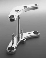 Custom Chrome Flush Top Billet Triple Tree Set Chrome Fits Harley 36-99 Frames Wide Glide 41MM