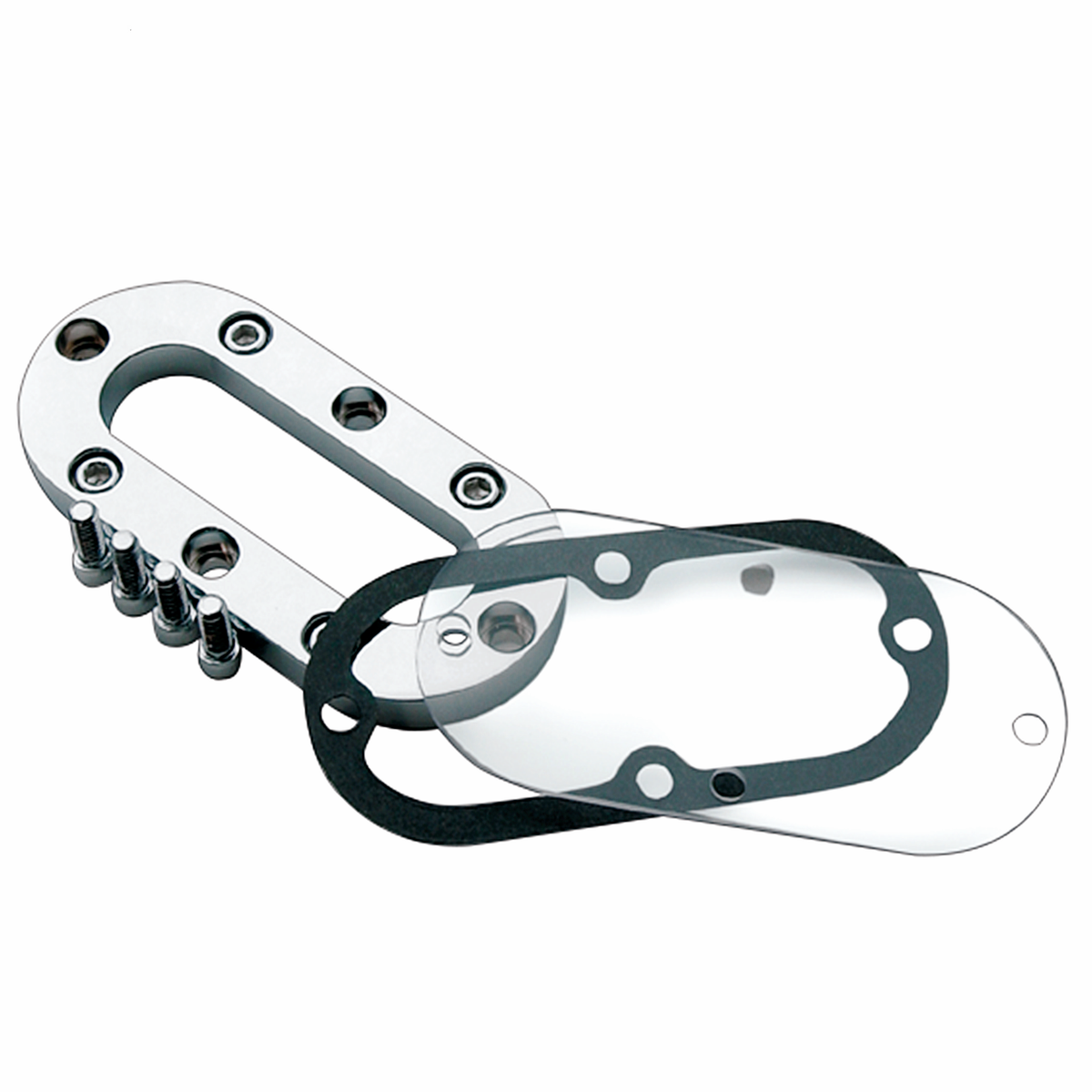 Custom  Chrome Clutch Inspection Cover Fit For Harley FL FX 65-86 Softail Dyna 1984-2006