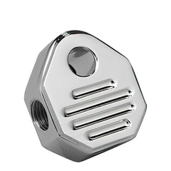 Custom Chrome Chrome Billet Brake Tee 1/8"NPT Fit For Harley Davidson Brake Line Tee Universal