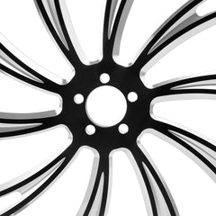 Custom Chrome 23×3.5" Black Billet CNC Front Wheel Rim 10 Spoke Fits For Harley Touring Custom