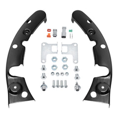 Cusomt Chrome CVO Style Smoke Lens LED Rear Fender System Fit For Harley Touring '09-'13