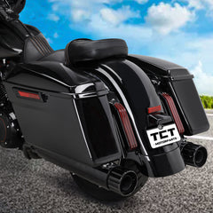 Custom Chrome Vivid Black Hard Saddlebags Fit For Harley Touring road glide road king '14-'23
