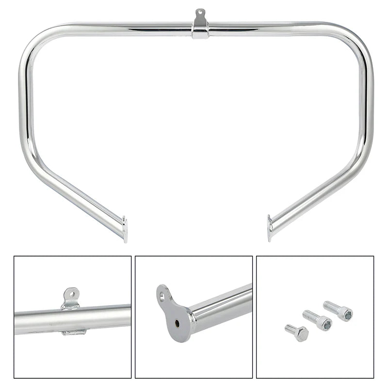 HR3 Black Chrome Engine Guard Highway Crash Bar Fit For Harley Touring Road Glide 09-23