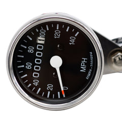 Custom Chrome Chrome Mini Speedometer w/2:1 Ratio 160 MPH Fit For Harley Sportster 1954-1990
