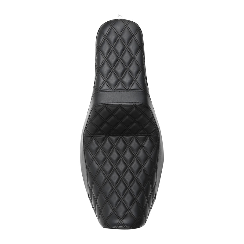 C.C. RIDER Dyna Step Up Seat 2 up Seat Diamond Stitching For Dyna Low Rider Fat Bob FXD/FXDWG, 2006-2017