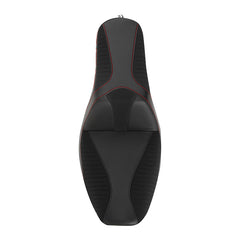 C.C. RIDER Dyna Step Up Seat 2 up Seat Alcantara Motorcycle Seats For Fat Bob Dyna Low Rider FXD/FXDWG, 2006-2017