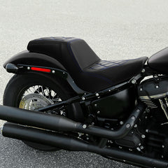 C.C. RIDER Softail Step Up Seat 2 Up Seat Diamond Stitching For Softail Street Bob FXBB Standard FXST Models 2018-2025