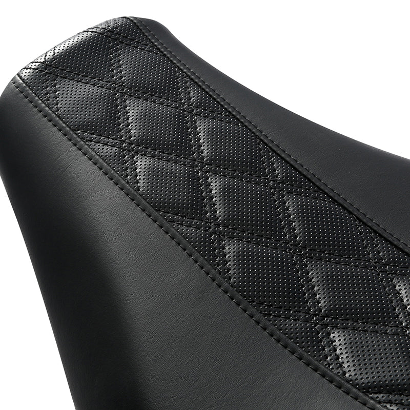 C.C. RIDER Softail Step Up Seat 2 up Seat Lattice Stitching For Softail Standard Street Bob FXBB Standard FXST, 2018-2025