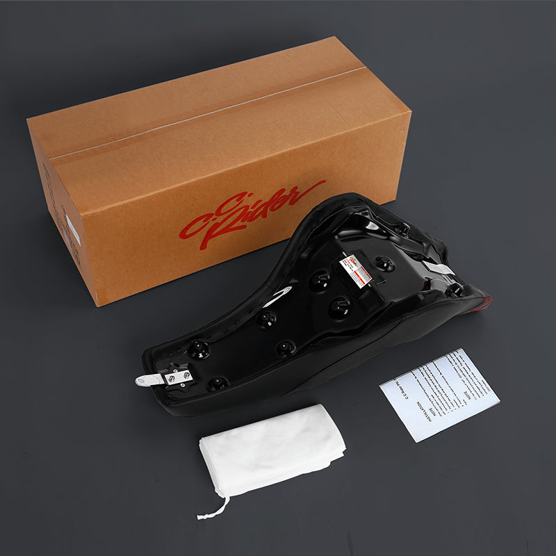C.C. RIDER Softail Step Up Seat 2 up Seat Lattice Stitching For Softail Standard Street Bob FXBB Standard FXST, 2018-2025