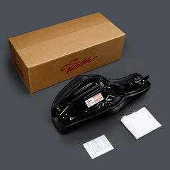 C.C. RIDER Dyna Step Up Seat 2 up Seat Black Brown Lattice Stiching For Fat Bob FXD/FXDWG, 2006-2017