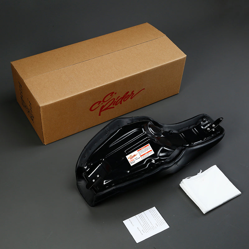 C.C. RIDER Dyna Step Up Seat 2 up Seat Lattice Stitching For Dyna Low Rider Fat Bob FXD/FXDWG, 2006-2017