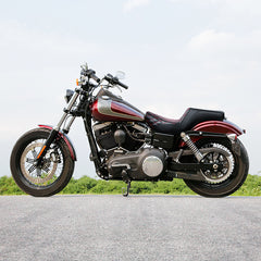 C.C. RIDER Dyna Step Up Seat 2 up Seat Lattice Stitching For Dyna Low Rider Fat Bob FXD/FXDWG, 2006-2017