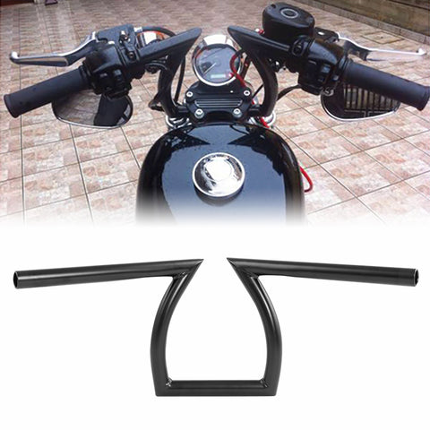 Custom Chrome 1" Handlebar Z-Style Matte Black Fits For Harley Chopper Bobber Softail Dyna Sportster