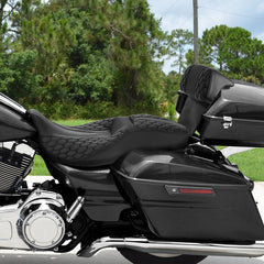 C.C. RIDER Razor Chopped Pack Trunk Backrest Passenger Backrest Pad For Harley Touring CVO Road Glide Electra Glide Road King, 2014-2025