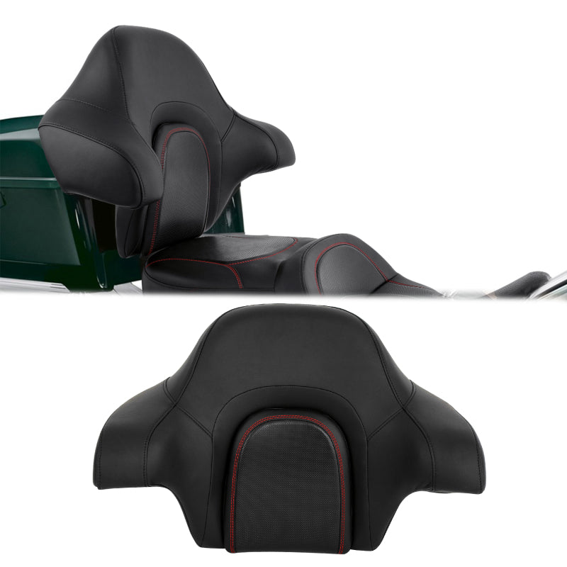C.C. RIDER King Passenger Backrest King Touring Trunk Backrest Boosted For Touring Road Glide Electra Glide Street Glide Road King, 2014-2025