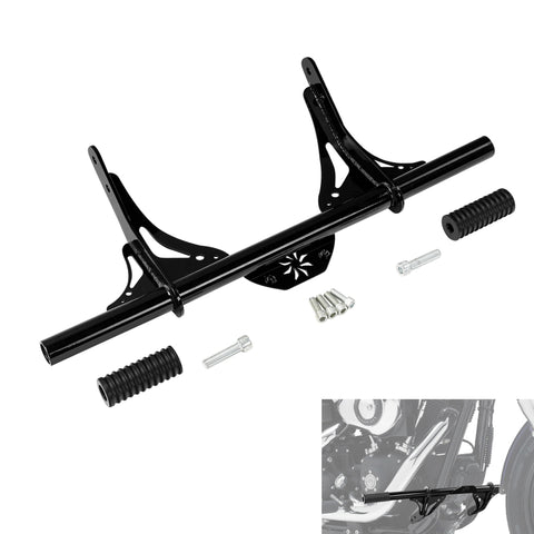 CUSTOM CHROME Front Highway Footpegs Engine Guard Crash Bar Fit For Harley Dyna '06-'17