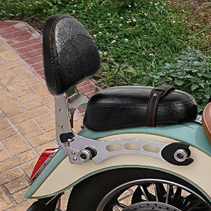 C.C. RIDER Indian Scout 2 Piece 2 Up Seat Driver Passenger Seat With Backrest Reduced Reach Seat For Indian Scout Sixty 100th Aniversary Scout ABS, 2015-2024