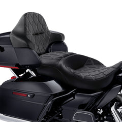 C.C. RIDER King Passenger Backrest King Touring Pack Trunk Backrest For Touring Road Glide Electra Glide Street Glide Road King, 2014-2025