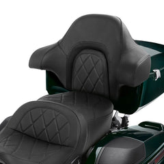 HR3 King Passenger Backrest King Touring Trunk Backrest For Touring Road Glide Electra Glide Street Glide Road King, 2014-2023