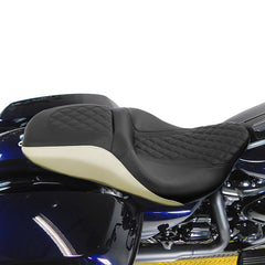 C.C. RIDER Touring Seat 2 up Seat Driver Passenger Seat Drifter For Harley Touring Street Glide Road Glide Electra Glide, 2008-2023
