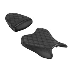 C.C. RIDER YZF R6  Front And Rear Seat Fit For YAMAHA R6 Black Lattice Design, 2006, 2007