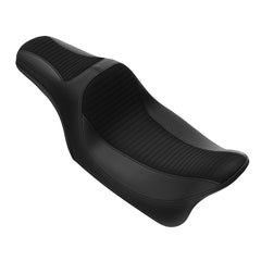 C.C. RIDER Touring Seat 2 Up Seat Driver Passenger Seat Extended Reach Tall Boy Seat Alcantara Leather, 2009-2023