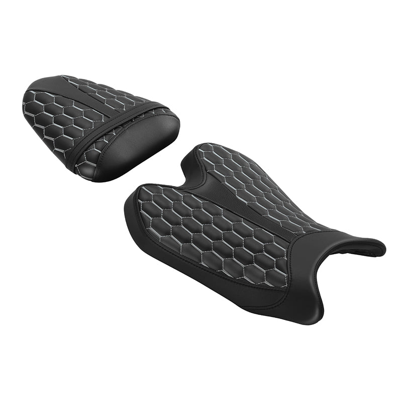 C.C. RIDER YZF R6 Front And Rear Seat For YAMAHA R6 YZFR6 Honeycomb, 2008-2016