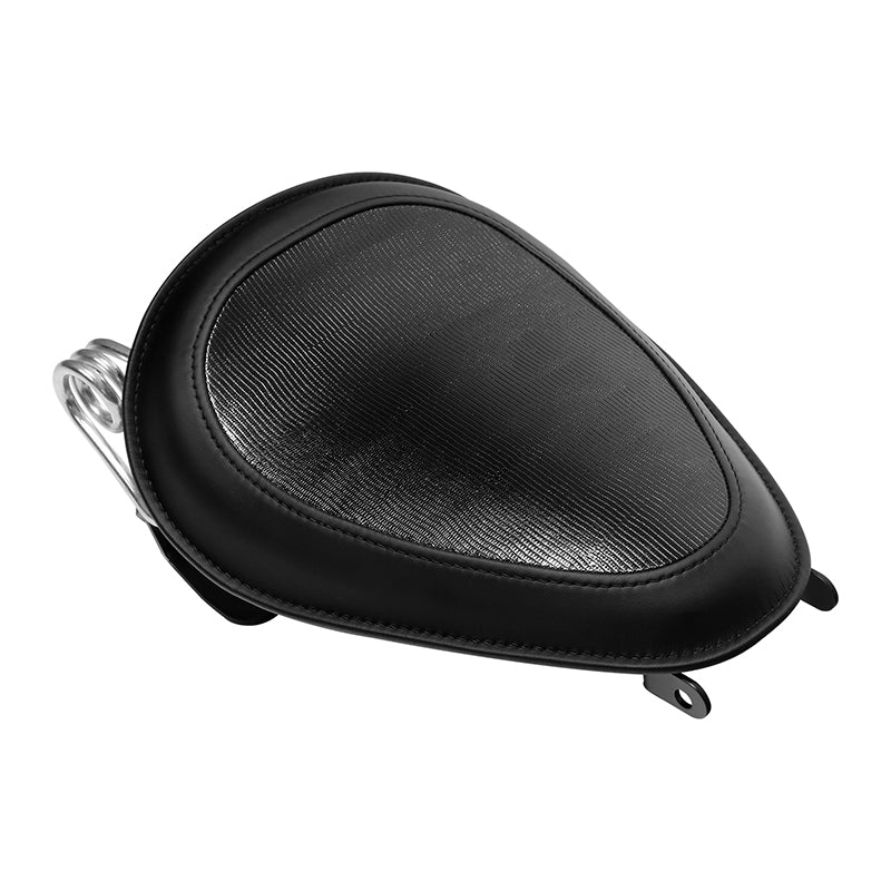 C.C. Rider Alcantara Solo Spring Seat for Harley Dyna Super Glide/Wide Glide 2007-2017 (Black Stitching)